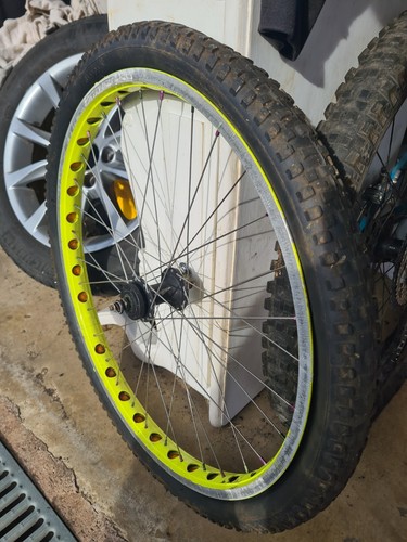 Trials bike wheel yellow - wheel, 26"